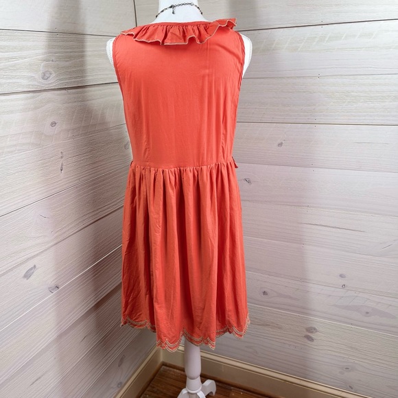 Ryu Adorable Papaya Ruffle and Lace Dress L FREE SHIP - Picture 3 of 5